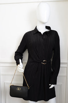 Valentino Black Vlogo Crossbody Bag