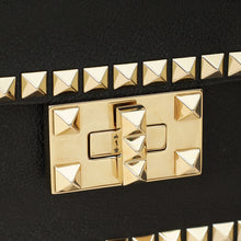 Valentino Black Rockstud No Limit Top Handle Bag