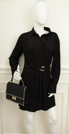 Valentino Black Rockstud No Limit Top Handle Bag