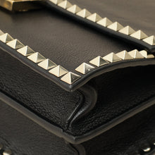 Valentino Black Rockstud No Limit Top Handle Bag