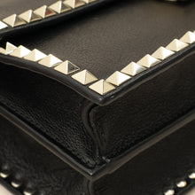 Valentino Black Rockstud No Limit Top Handle Bag