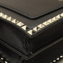 Valentino Black Rockstud No Limit Top Handle Bag