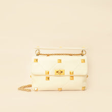 Valentino Ivory Roman Stud The Shoulder Bag