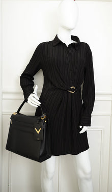 Valentino Black My Rockstud Single Handle Medium Bag