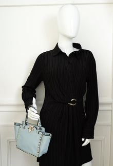 Valentino Light Blue Vitello Rockstud Mini Bag