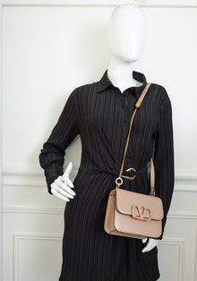 Valentino Poudre Vlogo Flap Bag