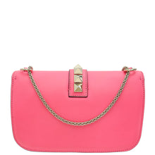 Valentino Hot Pink Glam Lock Medium Flap Bag