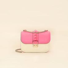 Valentino Bicolor Rockstud Glam Lock Chain Small Bag