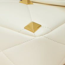 Valentino Light Ivory Roman Stud The Shoulder Bag
