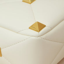 Valentino Light Ivory Roman Stud The Shoulder Bag
