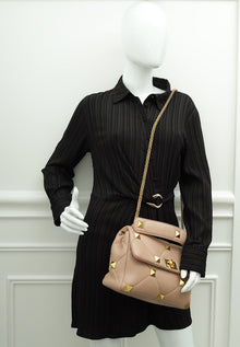 Valentino Rose Cannelle Roman Stud Large The Shoulder Bag