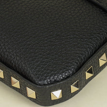 Valentino Black Rockstud Flap Crossbody Bag