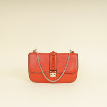 Valentino Rust Glam Lock Medium Shoulder Bag