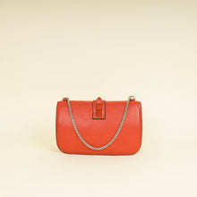 Valentino Rust Glam Lock Medium Shoulder Bag