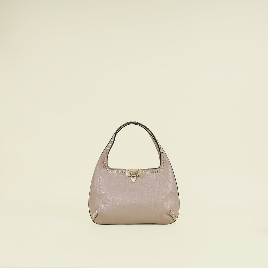 Valentino Poudre Rockstud Small Hobo Bag