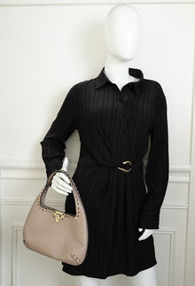 Valentino Poudre Rockstud Small Hobo Bag