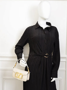 Valentino Light Ivory Loco Small Shoulder Bag