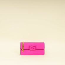 Valentino Fuchsia VLogo Signature Wallet on Chain