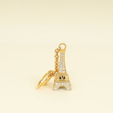 Valentino Gold Chez Valentino Bag Charm With Key Ring
