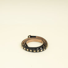Valentino Black Rockstud 15mm Belt 34
