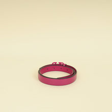 Valentino Fuchsia Vlogo Signature Slim Reversible 20mm Small Belt 30