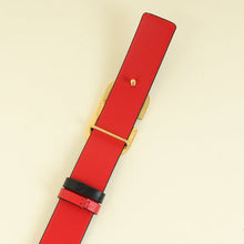 Valentino Bicolor Vlogo Buckle Reversible 30mm Belt 26