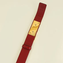Valentino Red Vlogo Chain Belt 38