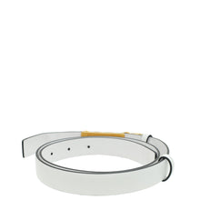 Valentino White VLogo Chain Signature 20mm Belt 28