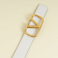 Valentino Bicolor Vlogo Buckle Reversible Belt 30