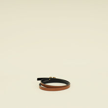 Valentino Bicolor VLogo Buckle Reversible Slim Belt 26
