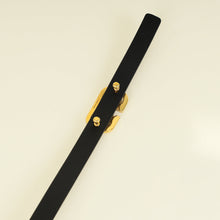 Valentino Bicolor VLogo Buckle Reversible Slim Belt 26