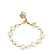 Valentino White VLogo Signature Pearl Bracelet