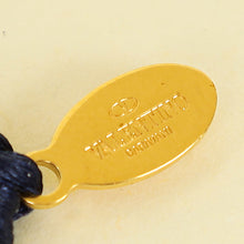 Valentino Navy Blue Vlogo Crystal Cord Bracelet