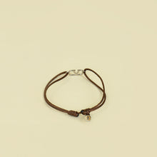 Valentino Brown Vlogo Cord Bracelet