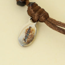 Valentino Brown Vlogo Cord Bracelet