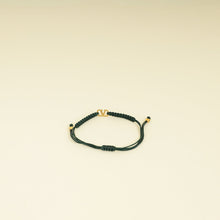 Valentino Gold VLogo Braided Cord Bracelet