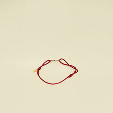 Valentino Red Vlogo Crystal Cord Bracelet