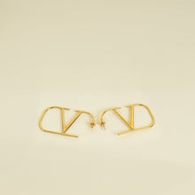 Valentino Gold Vlogo Signature Earrings