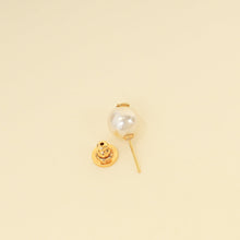 Valentino White Vlogo Pearl Earrings