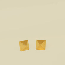 Valentino Brass Rockstud Earrings