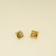 Valentino Brass Rockstud Earrings