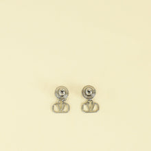 Valentino Silver Vlogo Earrings
