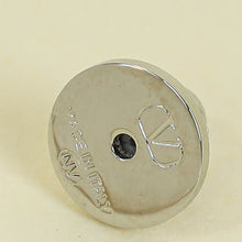 Valentino Silver Vlogo Earrings