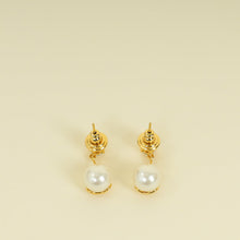 Valentino Gol VLogo Signature Faux-Pearl Earrings