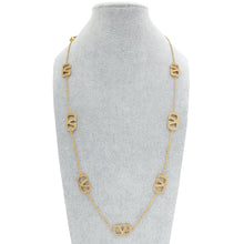 Valentino Gold Finish Vlogo Signature Necklace