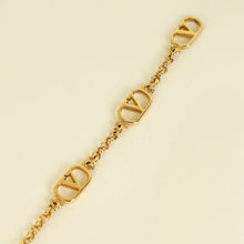 Valentino Gold Vlogo Pendant Necklace