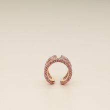 Valentino Gold VLogo Crystal Signature Ring 54