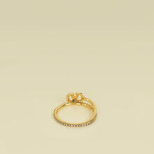Valentino Gold VLOGO Signature Metal and Swarovski® Crystal Ring