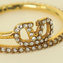 Valentino Gold VLOGO Signature Metal and Swarovski® Crystal Ring