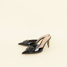 Valentino Black VLogo Heeled Mules 37